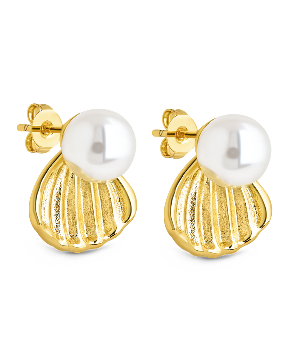 Alice Pearl & Shell Stud Earrings
