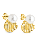 Alice Pearl & Shell Stud Earrings - Sterling Forever