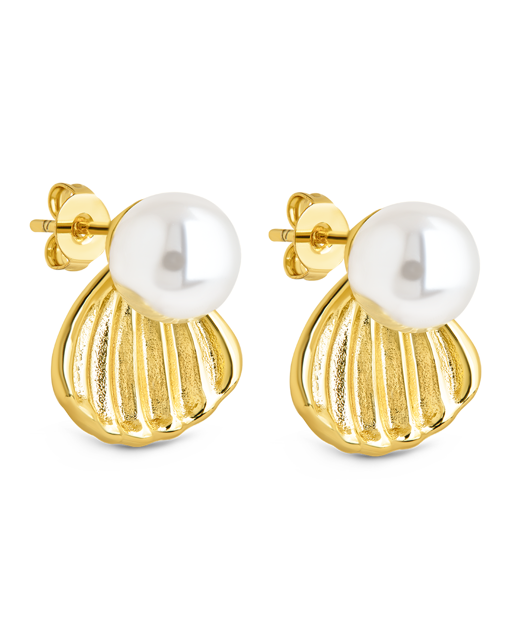 Alice Pearl & Shell Stud Earrings