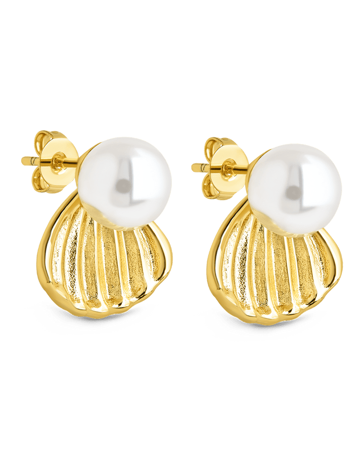 Alice Pearl & Shell Stud Earrings