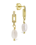 Cecelia Linked Pearl Drop Earrings