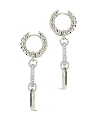 Andi Drop Hoops Earring Sterling Forever 
