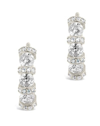 Iskra CZ Micro Hoop Earrings - Sterling Forever