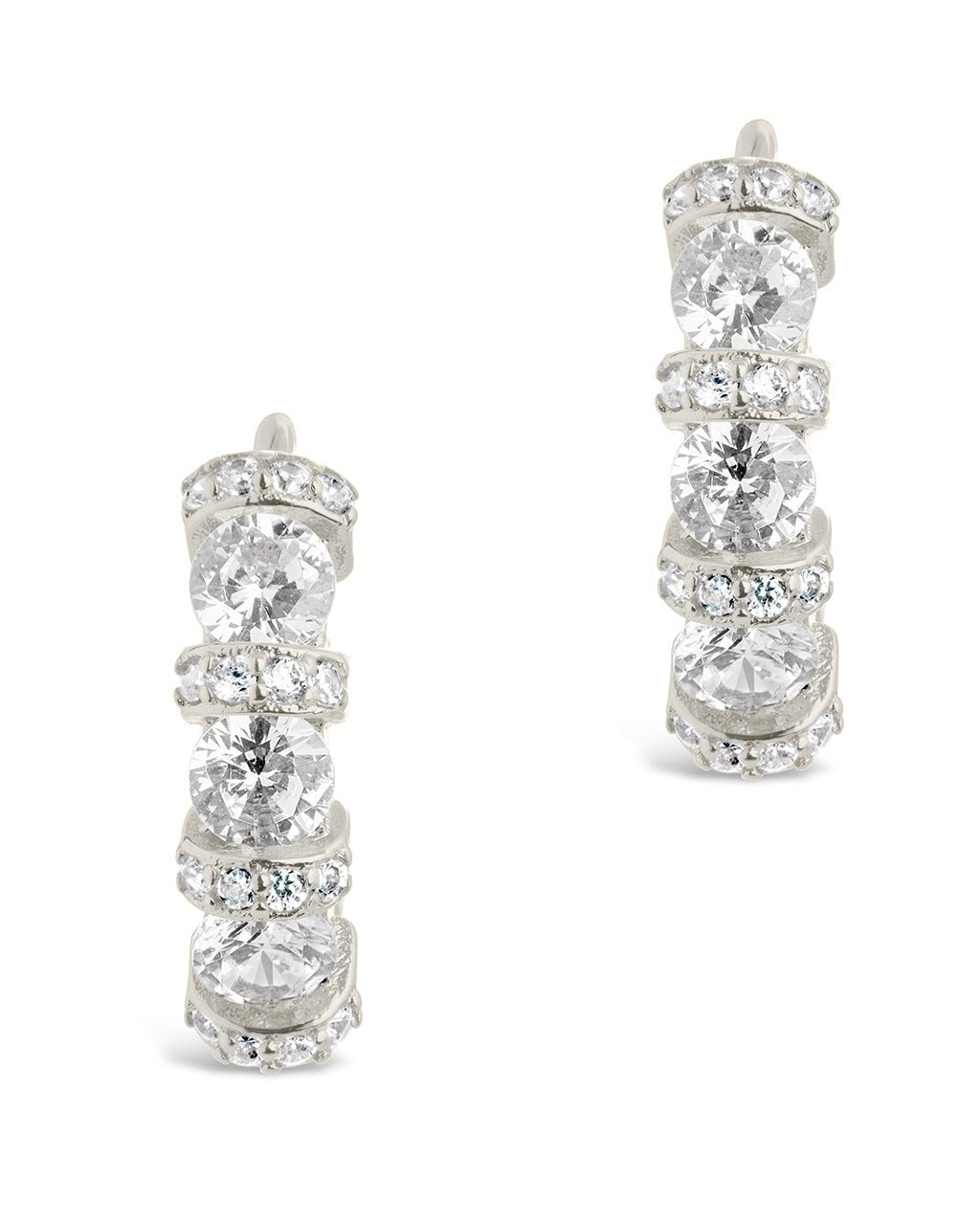 Iskra CZ Micro Hoop Earrings - Sterling Forever