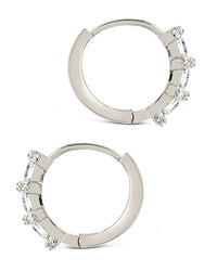 Iskra CZ Micro Hoop Earrings - Sterling Forever