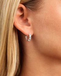 Iskra CZ Micro Hoop Earrings - Sterling Forever