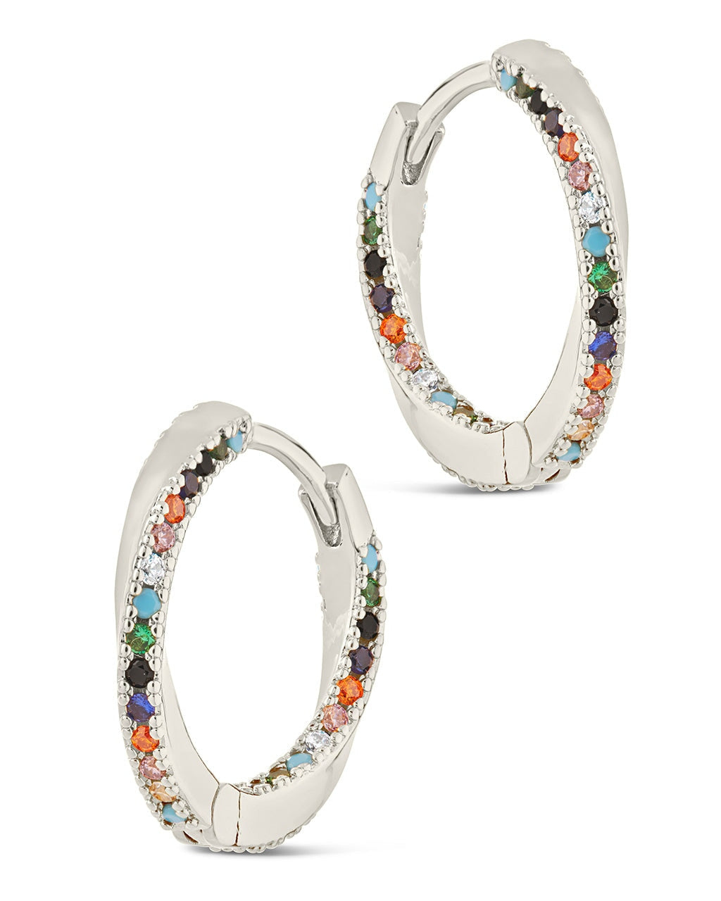 Embellished Hoop Earrings - Silver-colored - Ladies | H&M US