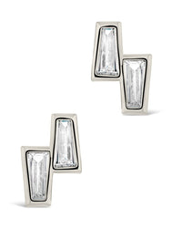 Colsie Tapered CZ Stud Earrings - Sterling Forever