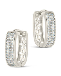 Renee CZ Huggie Hoop Earrings - Sterling Forever