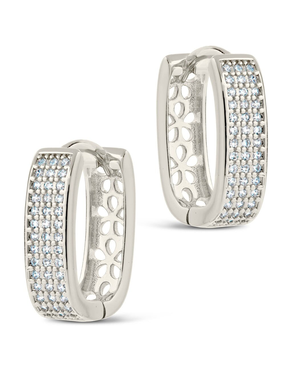 Renee CZ Huggie Hoop Earrings - Sterling Forever