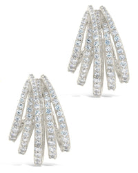 Jenny Statement Hoops Earring Sterling Forever 