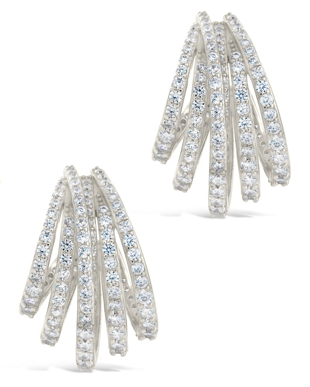 Jenny Statement Hoops Earring Sterling Forever 