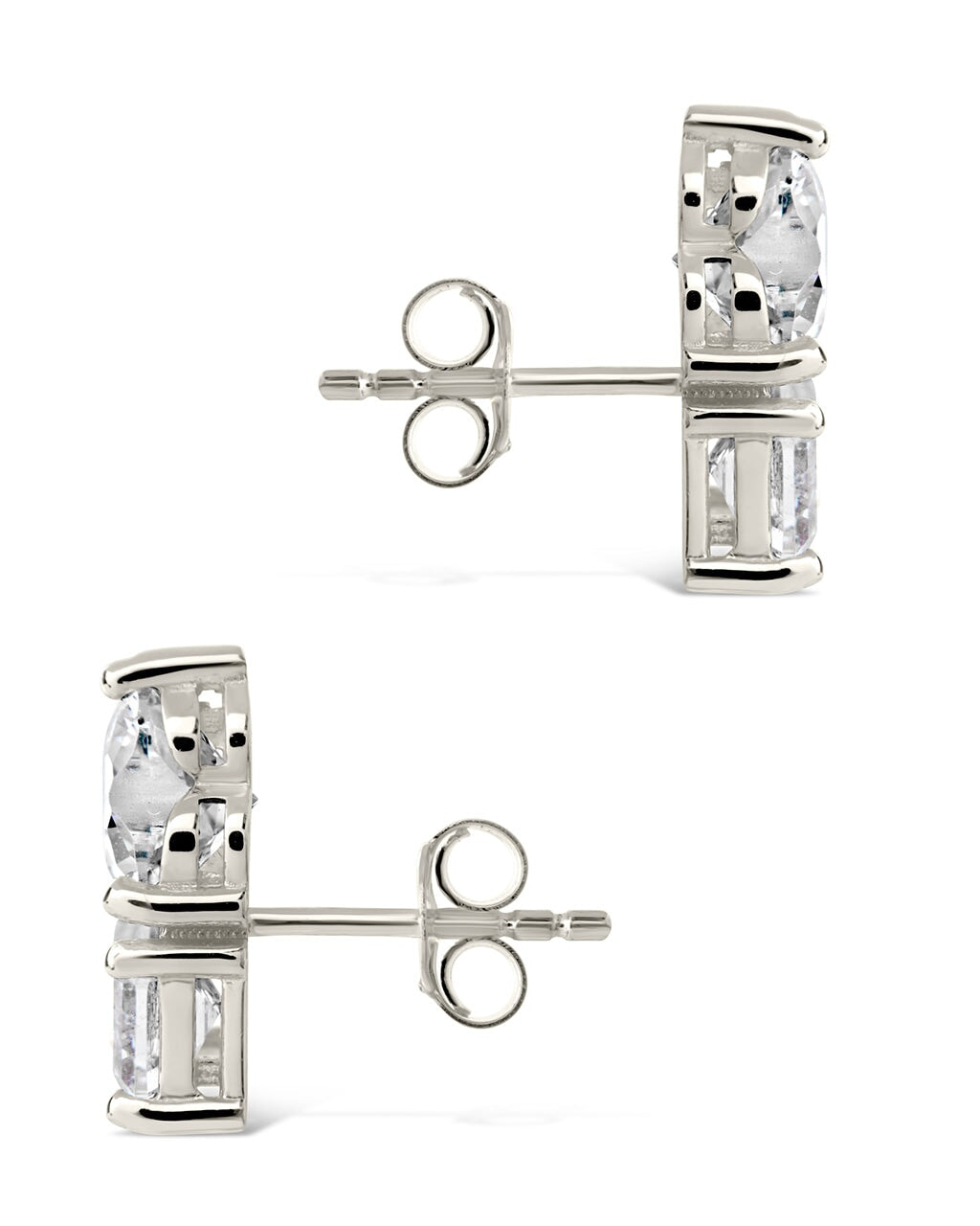 ☆TATIANA☆ SILVER925 Baguette Cubic Earcuff EC1936 Baguette Cubic Zirconia Ear Cuff - Silver - Oak & Luna
