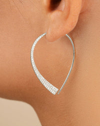 Carlotta CZ Threader Earrings - Sterling Forever