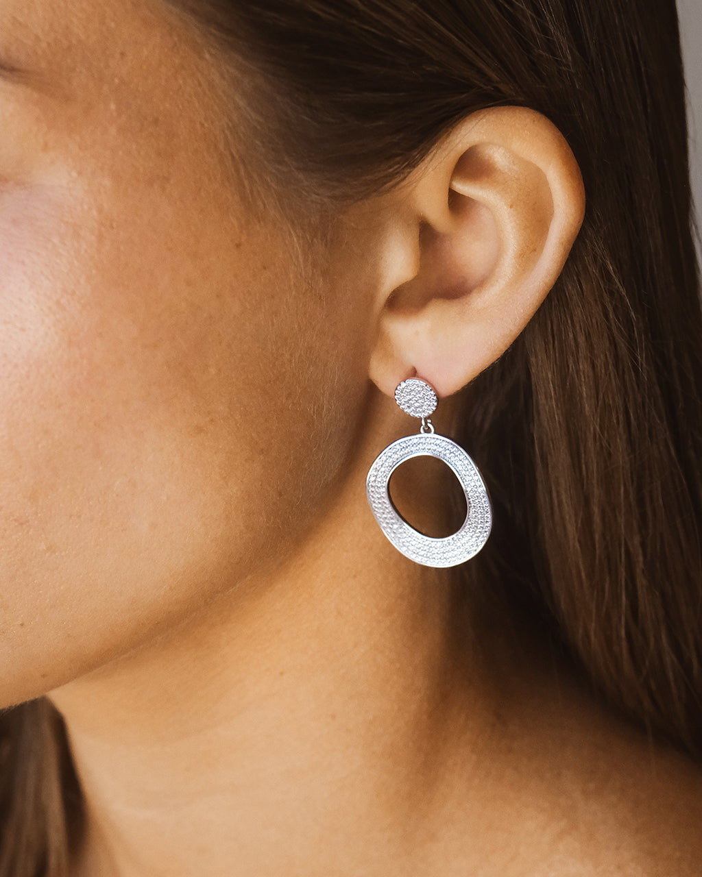 Juniper CZ Statement Drop Earrings