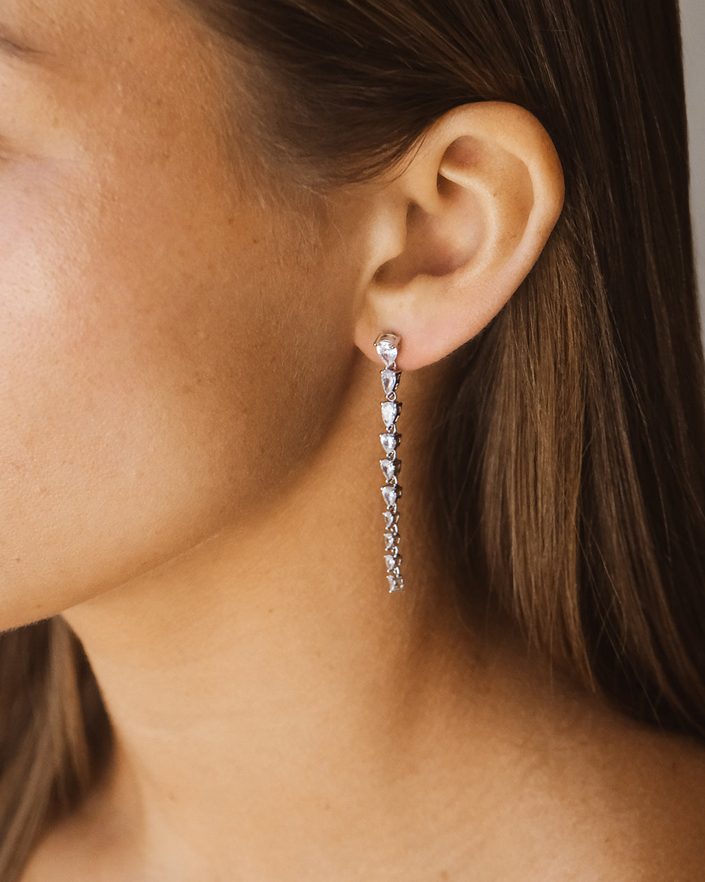 Kristi CZ Dangle Earrings