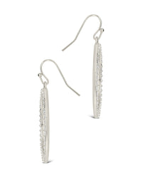 Della CZ Circle Dangle Earrings - Sterling Forever