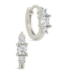 Kendall CZ Hoops - Sterling Forever