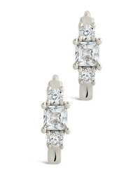Kendall CZ Hoops - Sterling Forever