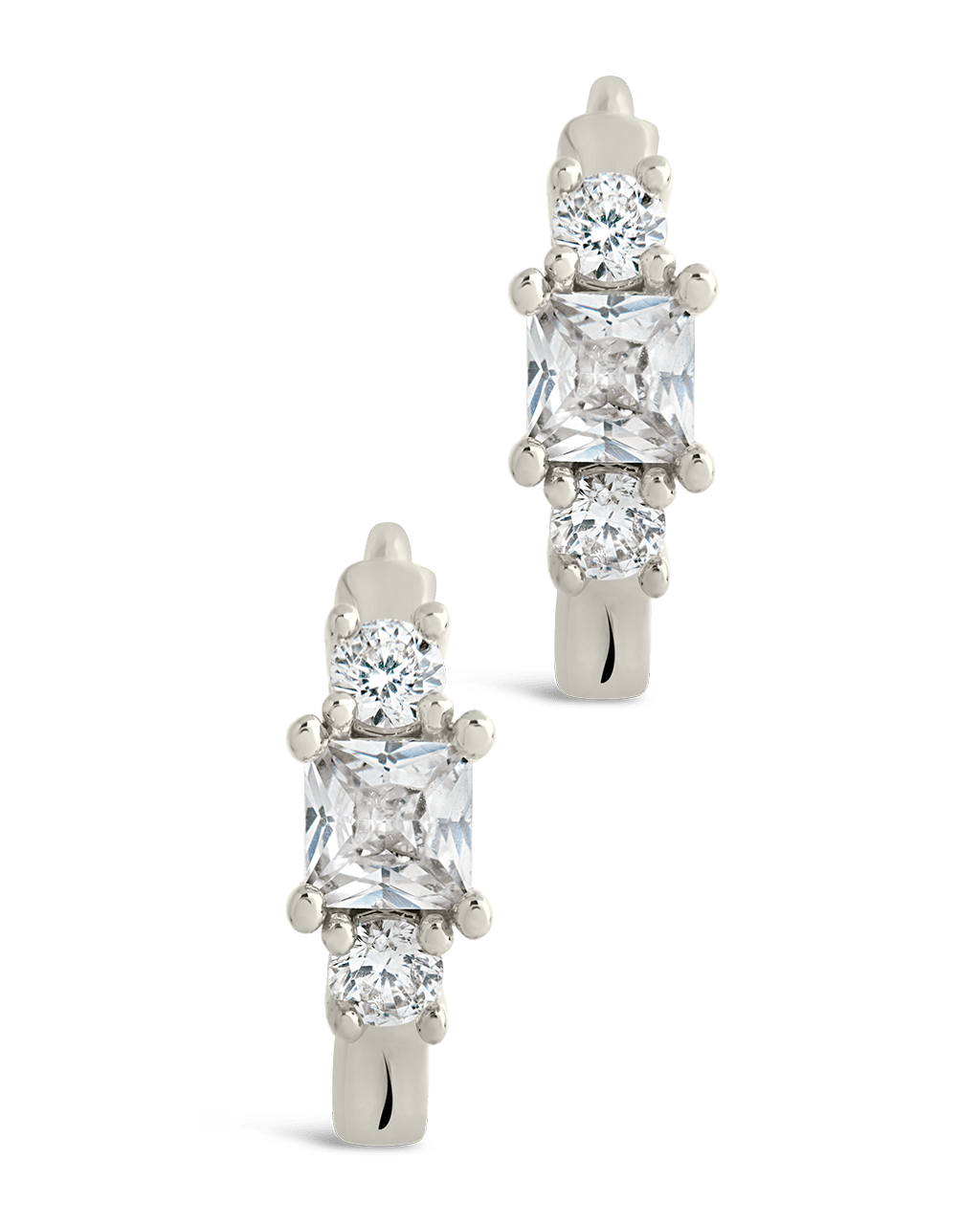 Kendall CZ Hoops - Sterling Forever