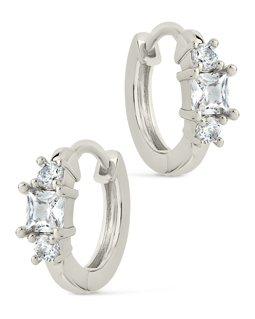 Kendall CZ Hoops - Sterling Forever