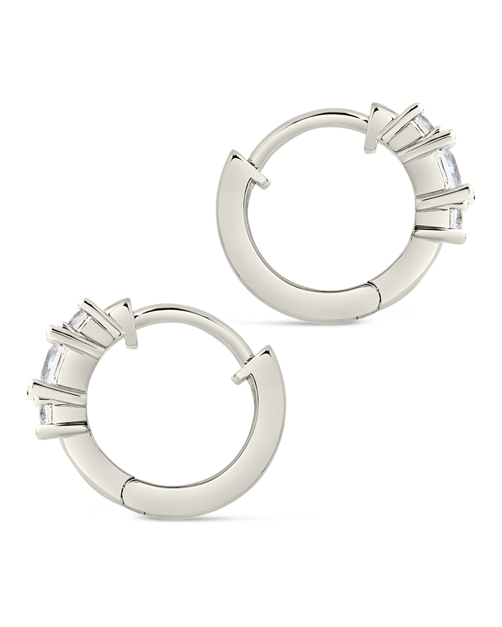Kendall CZ Hoops - Sterling Forever