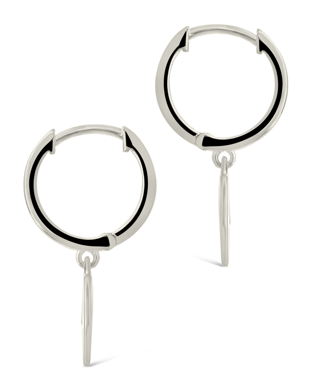 Vivienne Heart Charm Hoops