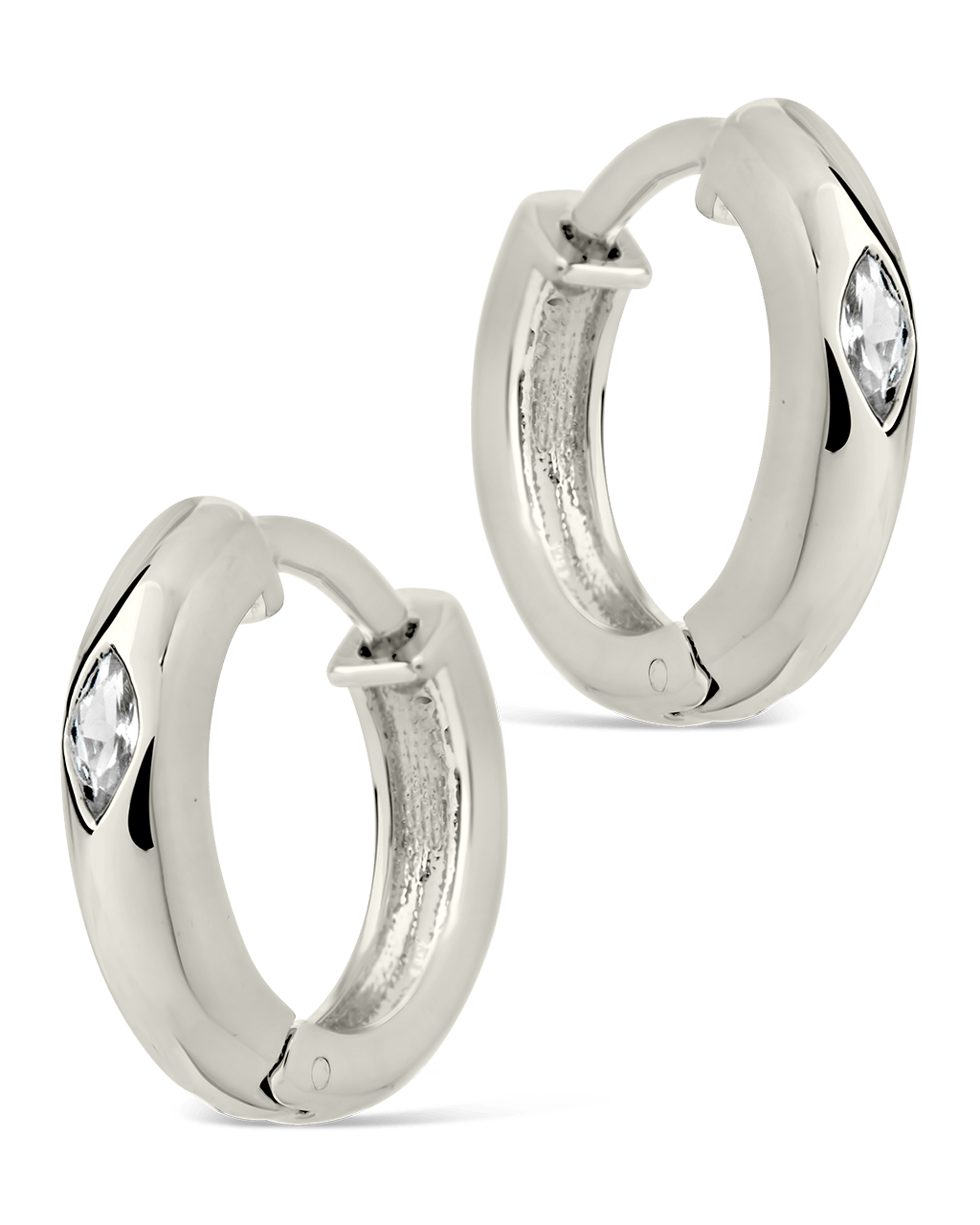 Rayne CZ Hoops - Sterling Forever