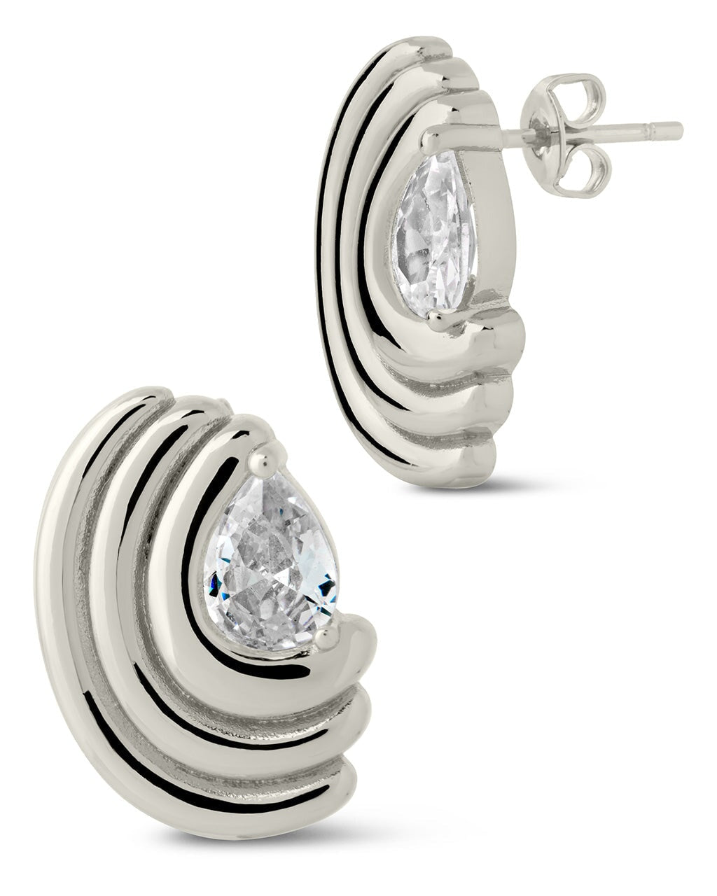 Kouign Amann CZ Stud Earrings Earring Sterling Forever Silver 