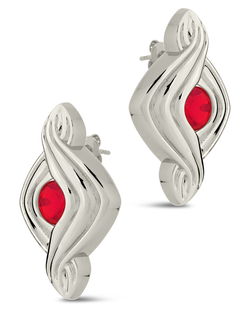 Danish CZ Stud Earrings Earring Sterling Forever 