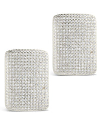 Beignet CZ Stud Earrings - Sterling Forever