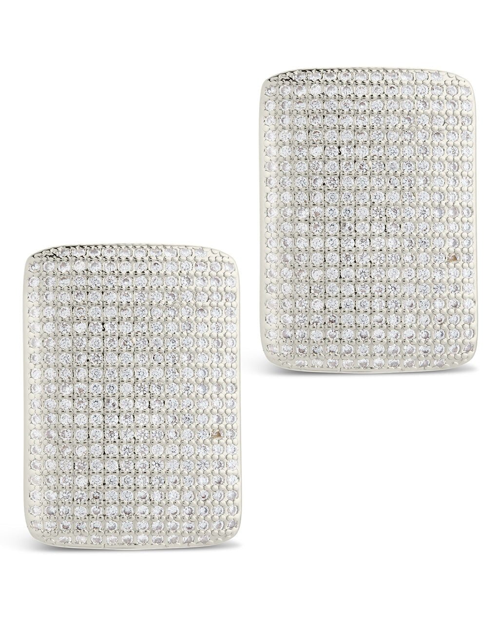 Beignet CZ Stud Earrings - Sterling Forever