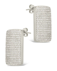 Beignet CZ Stud Earrings - Sterling Forever