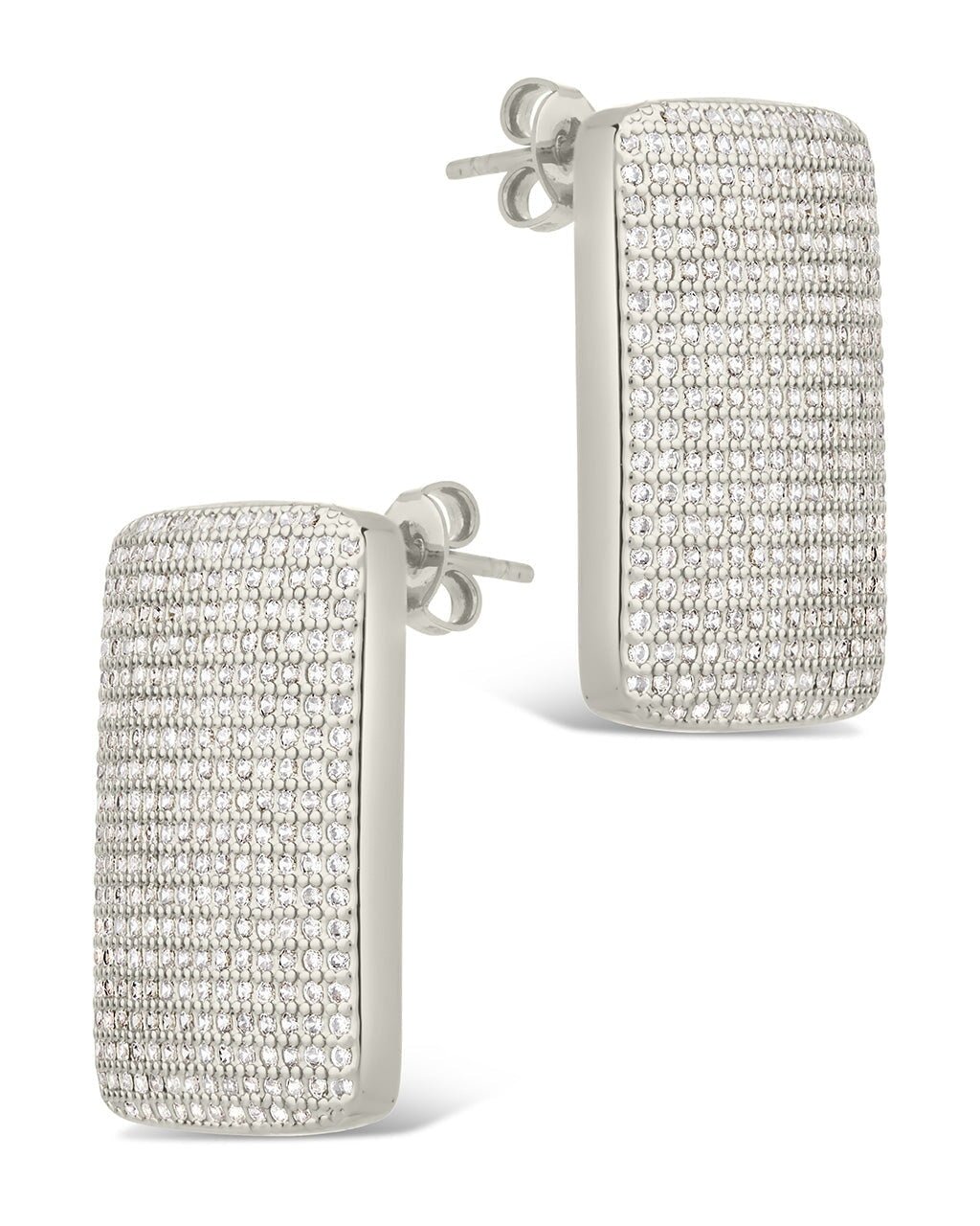Beignet CZ Stud Earrings - Sterling Forever