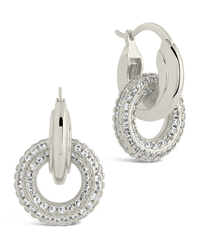 Hunter CZ Interlocking Circle Drop Earrings - Sterling Forever