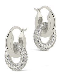 Hunter CZ Interlocking Circle Drop Earrings - Sterling Forever