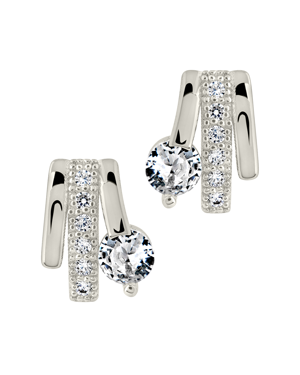 Rosie CZ Triple Hoop Earrings