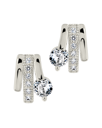 Rosie CZ Triple Hoop Earrings
