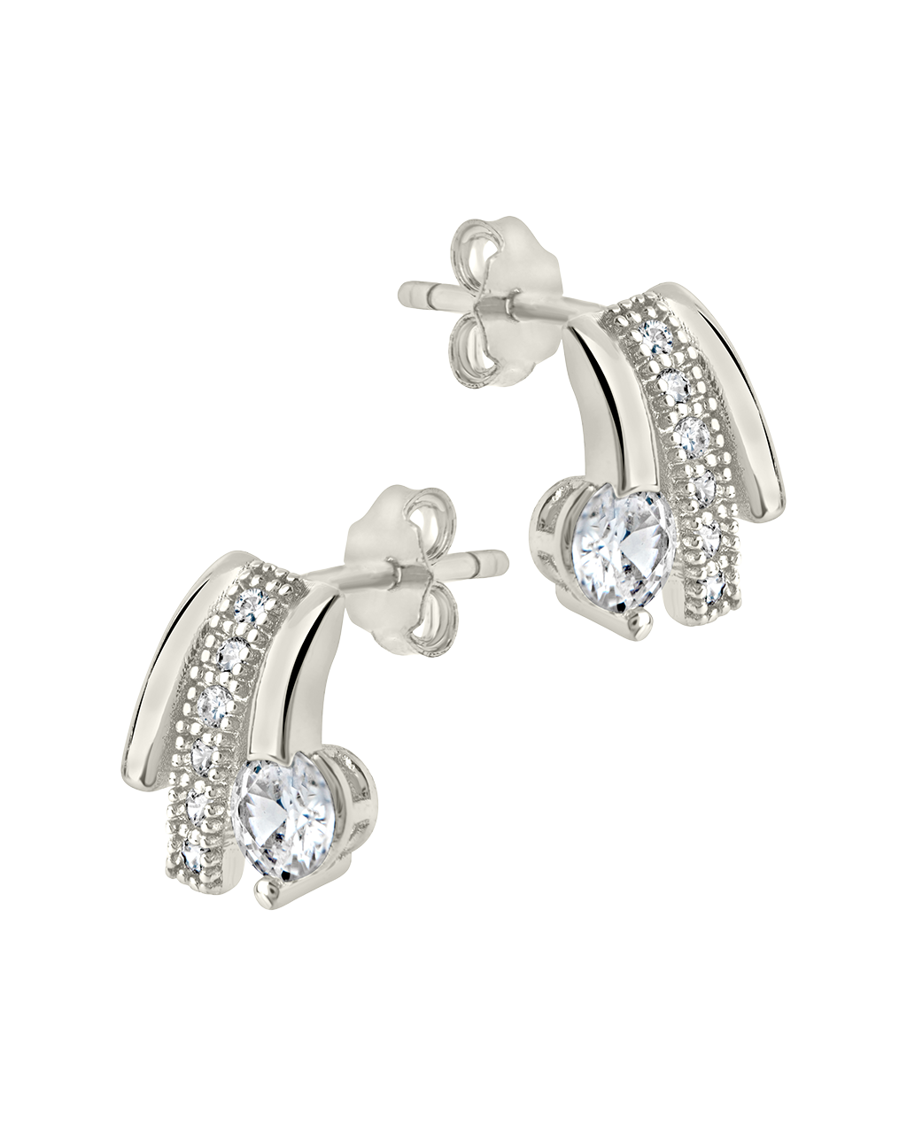 Rosie CZ Triple Hoop Earrings