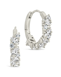 Georgia CZ Micro Hoop Earrings - Sterling Forever