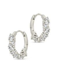 Georgia CZ Micro Hoop Earrings - Sterling Forever