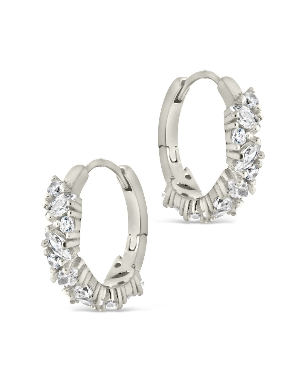 Georgia CZ Micro Hoop Earrings - Sterling Forever