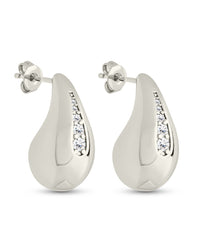 Callie CZ Teardrop Polished Earring