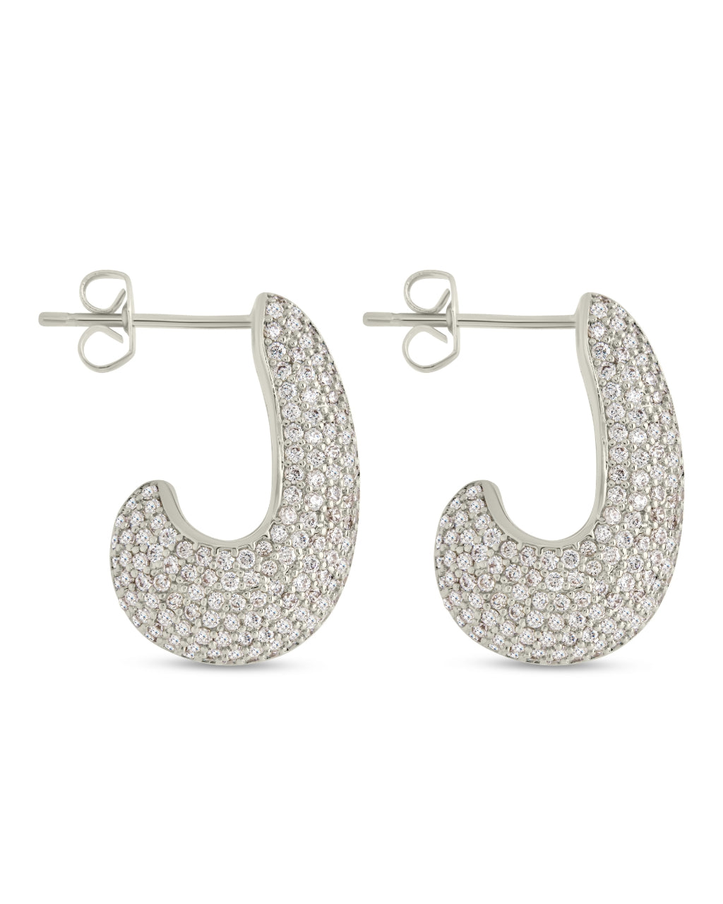 Callie CZ Teardrop Polished Earring