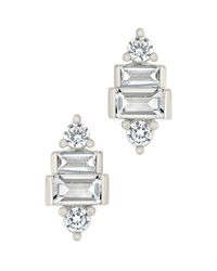 Teared CZ Liora Studs - Sterling Forever