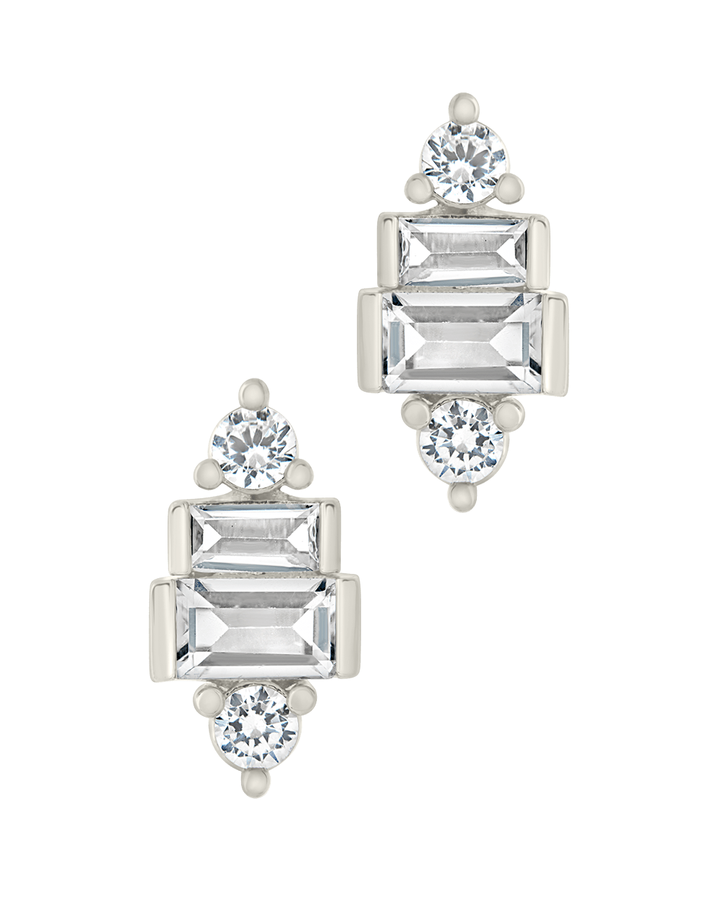 Teared CZ Liora Studs - Sterling Forever