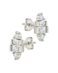 Teared CZ Liora Studs - Sterling Forever