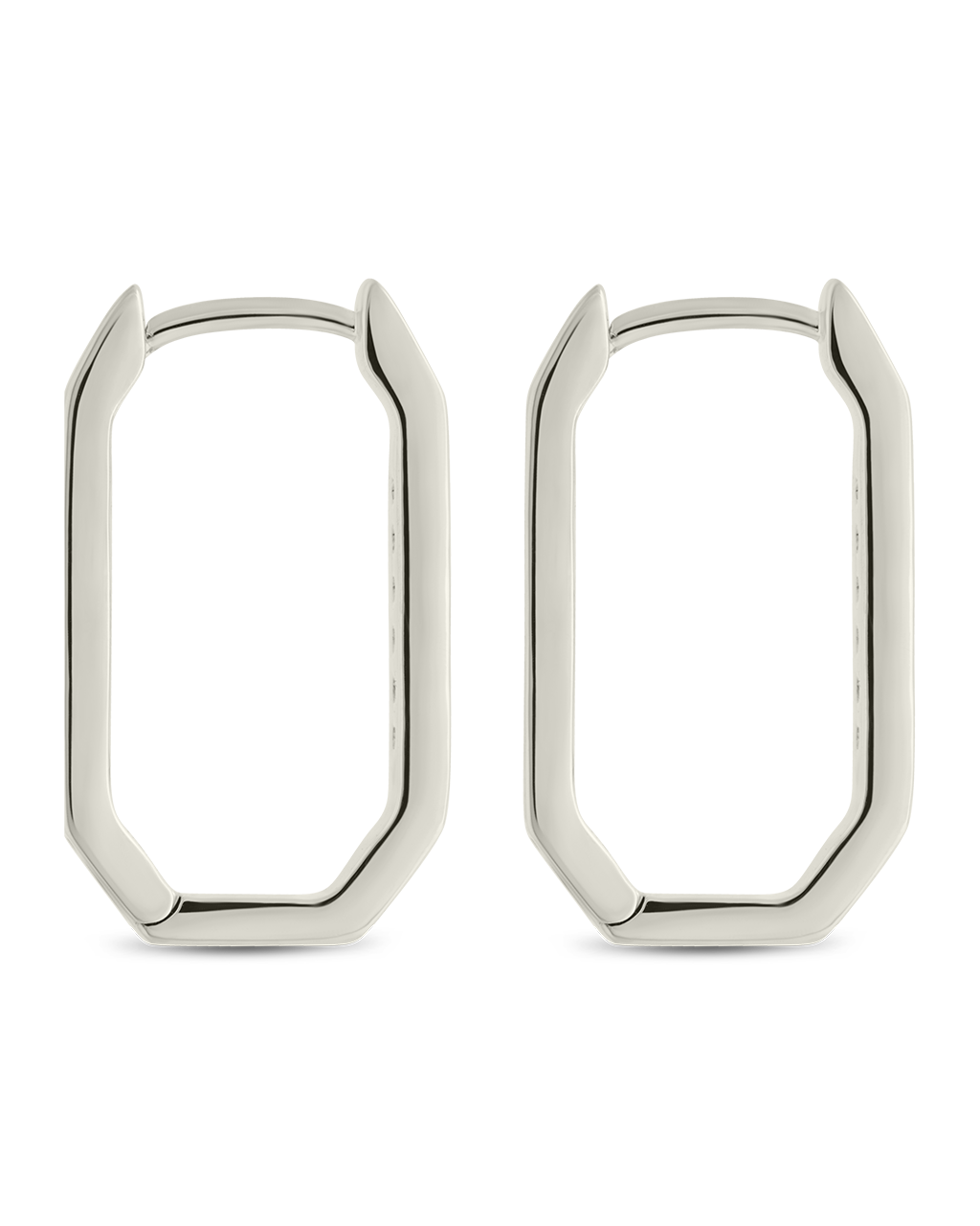 Aria Geometric CZ Micro Hoop Earrings