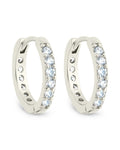 Zadie CZ Everyday Hoop Earrings - Sterling Forever