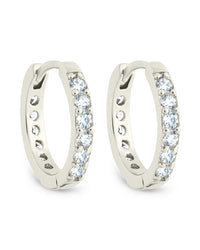 Zadie CZ Everyday Hoop Earrings - Sterling Forever
